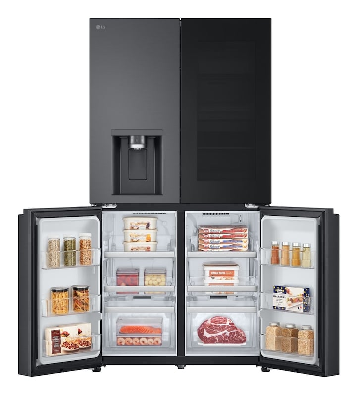 LG InstaView GMG961NPKE amerikaanse koelkast Vrijstaand 637 l Zwart DHZ4981 VERPAKKINGSCHADE - Afbeelding 6