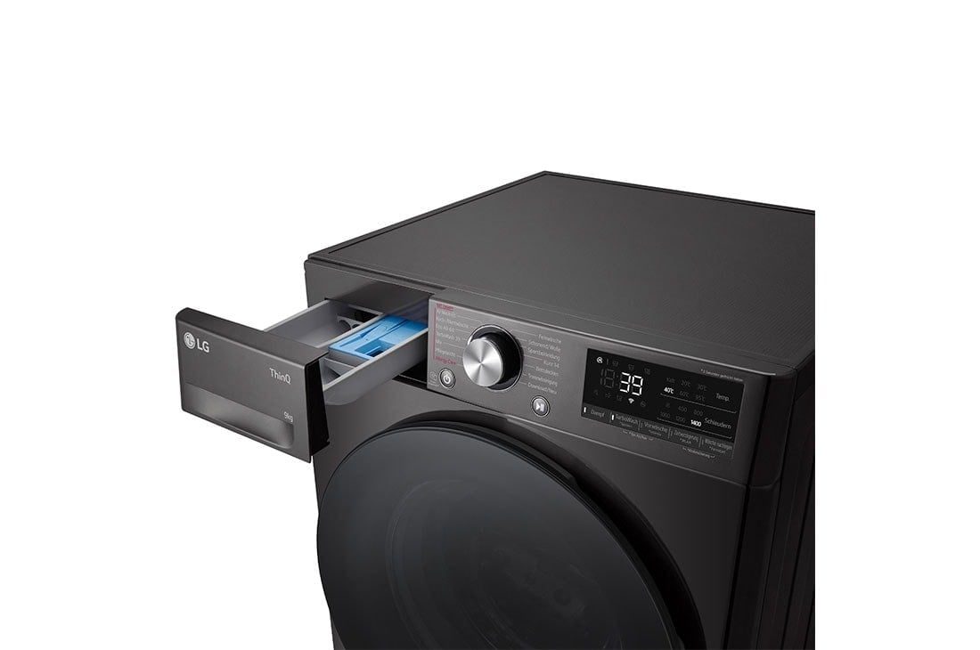 LG F4WR709YB wasmachine Voorlader 9 kg 1400 RPM Zwart DHZ4958 VERPAKKINGSCHADE - Afbeelding 15
