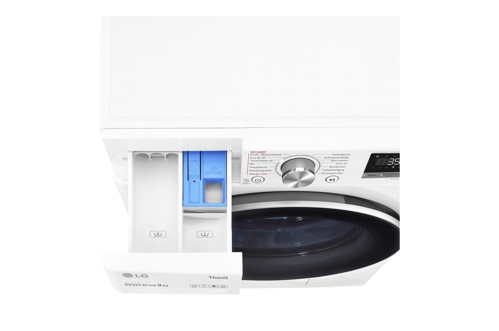 LG F6WV709P1 wasmachine Voorlader 9 kg 1560 RPM Zwart, Wit DHZ4966 VERPAKKINGSCHADE - Afbeelding 8