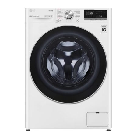 LG F6WV709P1 wasmachine Voorlader 9 kg 1560 RPM Zwart, Wit DHZ4966 VERPAKKINGSCHADE