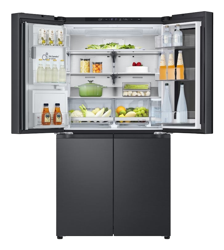 LG InstaView GMG961NPKE amerikaanse koelkast Vrijstaand 637 l Zwart DHZ4981 VERPAKKINGSCHADE - Afbeelding 7