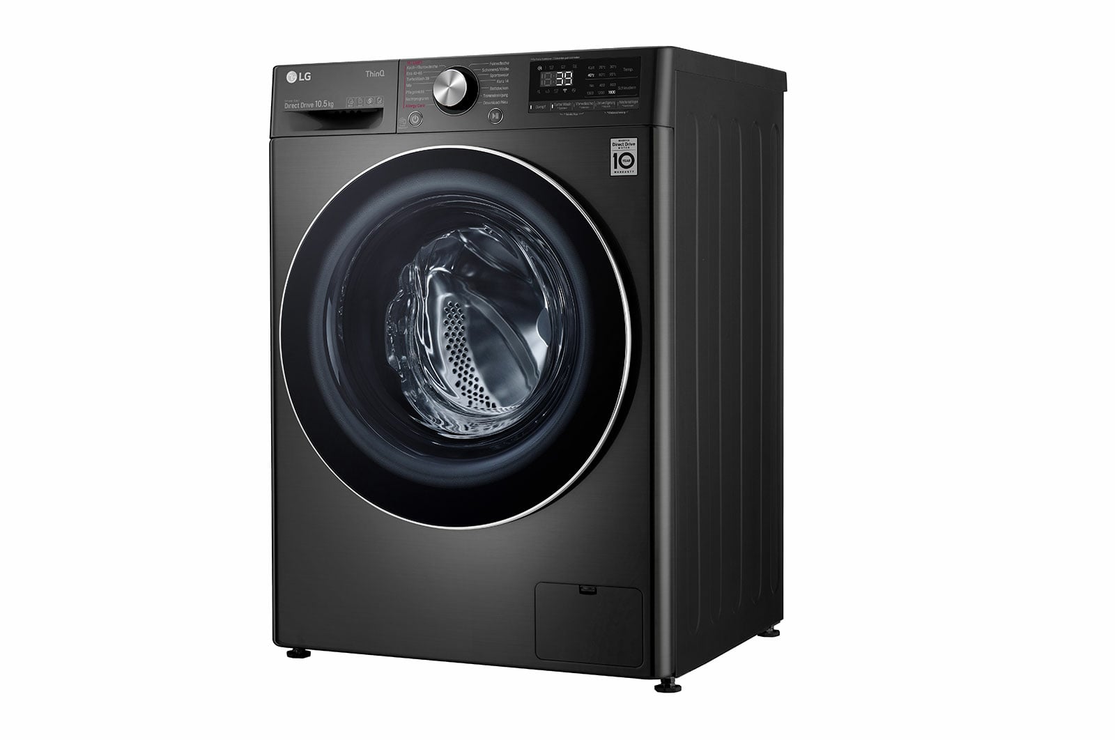 LG F6WV710P2S wasmachine Voorlader 10,5 kg 1600 RPM Zwart, Roestvrijstaal - Afbeelding 11