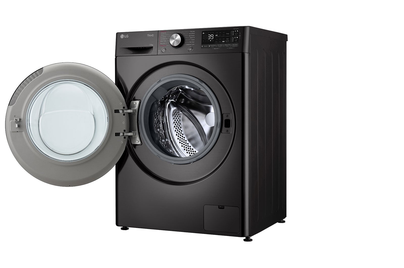 LG F4WR701YB wasmachine Voorlader 11 kg 1400 RPM Zwart, Platina - Afbeelding 14