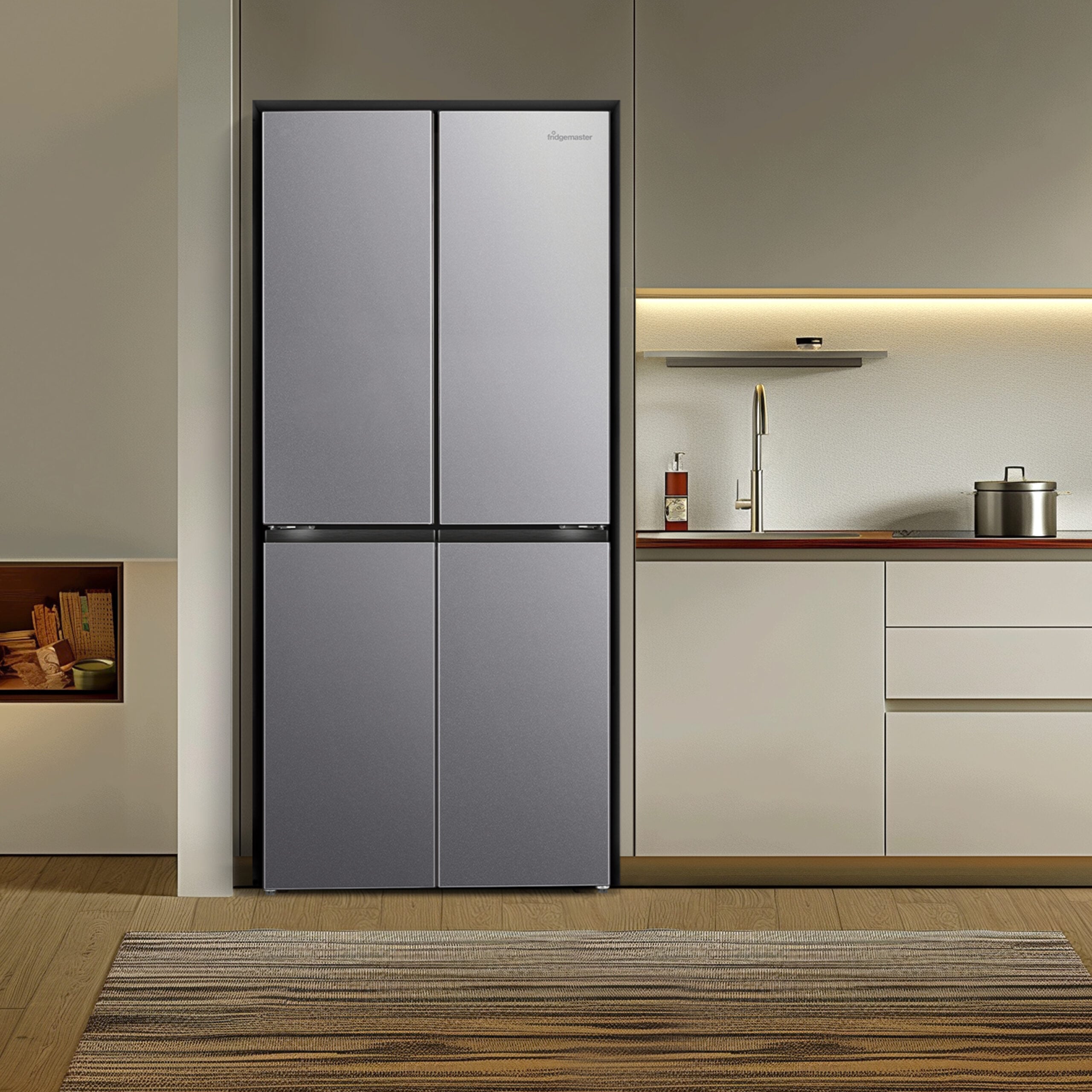 Fridgemaster MQ79395ES amerikaanse koelkast Vrijstaand 427 l Zilver EWO5062 - Afbeelding 2