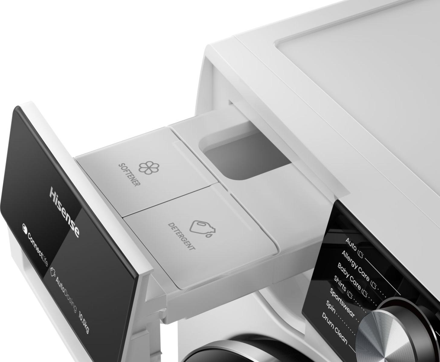 Hisense WF5S1045BW wasmachine Voorlader 10,5 kg 1400 RPM Wit - Afbeelding 13