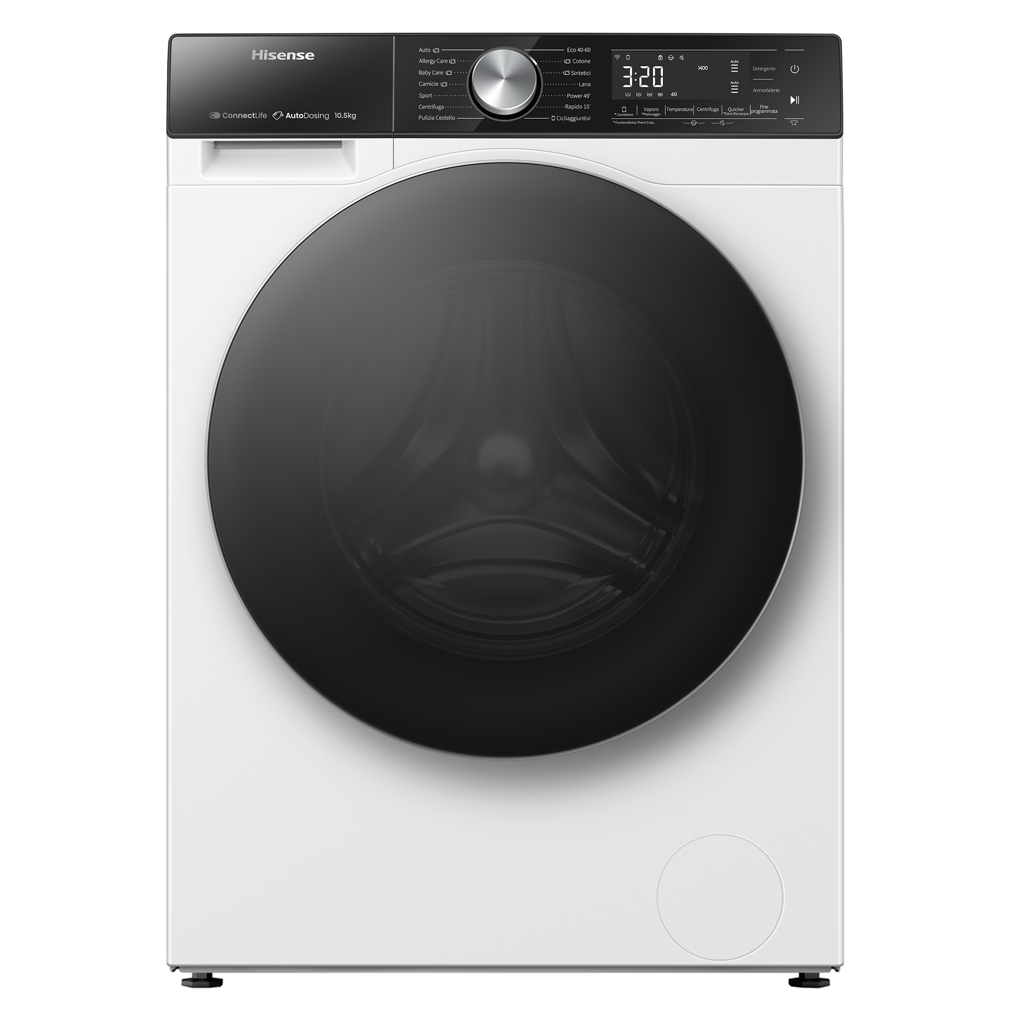 Hisense WF5S1045BW wasmachine Voorlader 10,5 kg 1400 RPM Wit - Afbeelding 17