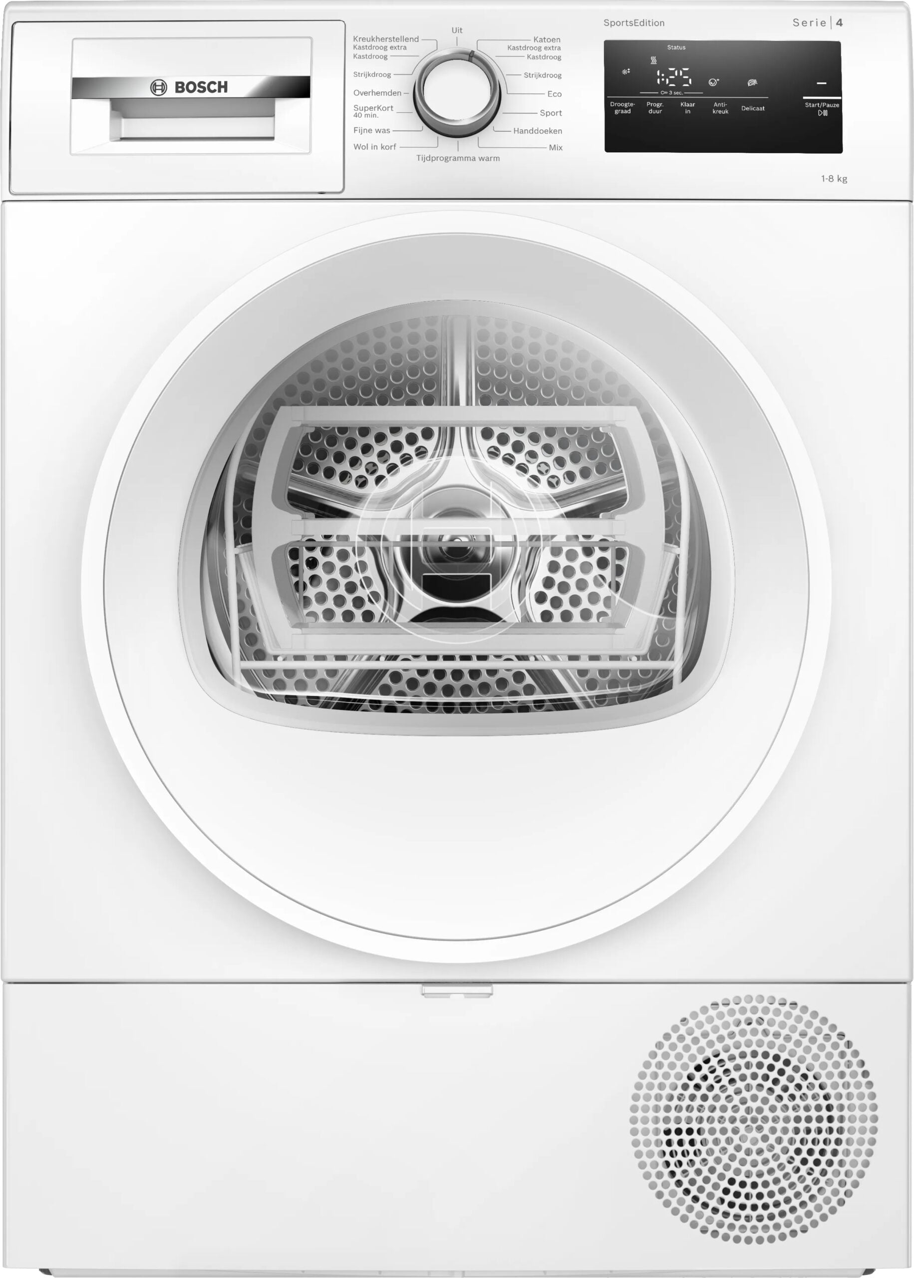 Bosch Serie 4 WTH8520MNL wasdroger Vrijstaand Voorlader 8 kg Wit - Afbeelding 15