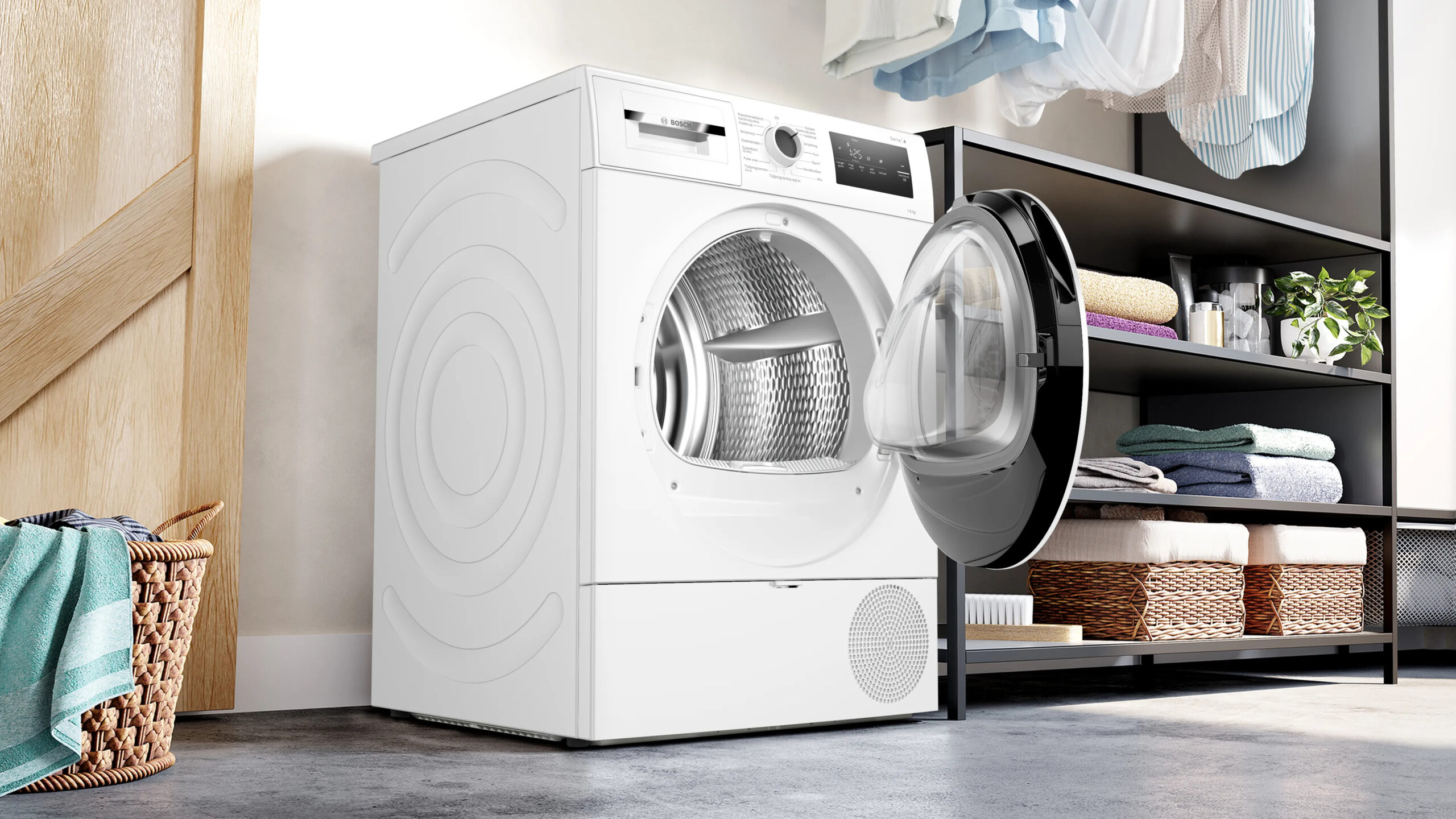 Bosch Serie 4 WTH8520LNL wasdroger Vrijstaand Voorlader 8 kg Wit - Afbeelding 3