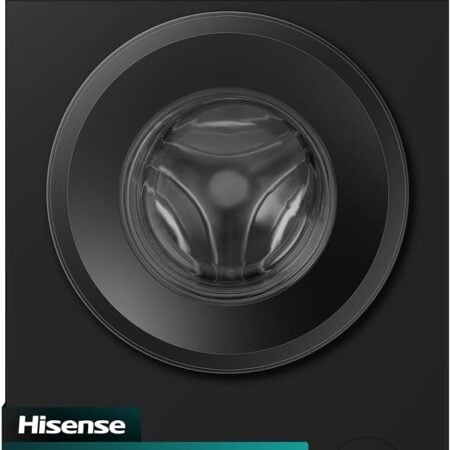 Hisense 9kg Wasmachine WF1I9042BBP , Zwart, 1400 tpm Draaisnelheid, Autowash, Stoomhygiëne, Snelle was, Omvormermotor, 15 programma's, A Rated Energy Efficiency, Vrijstaand, Zwart, DHZ5367
