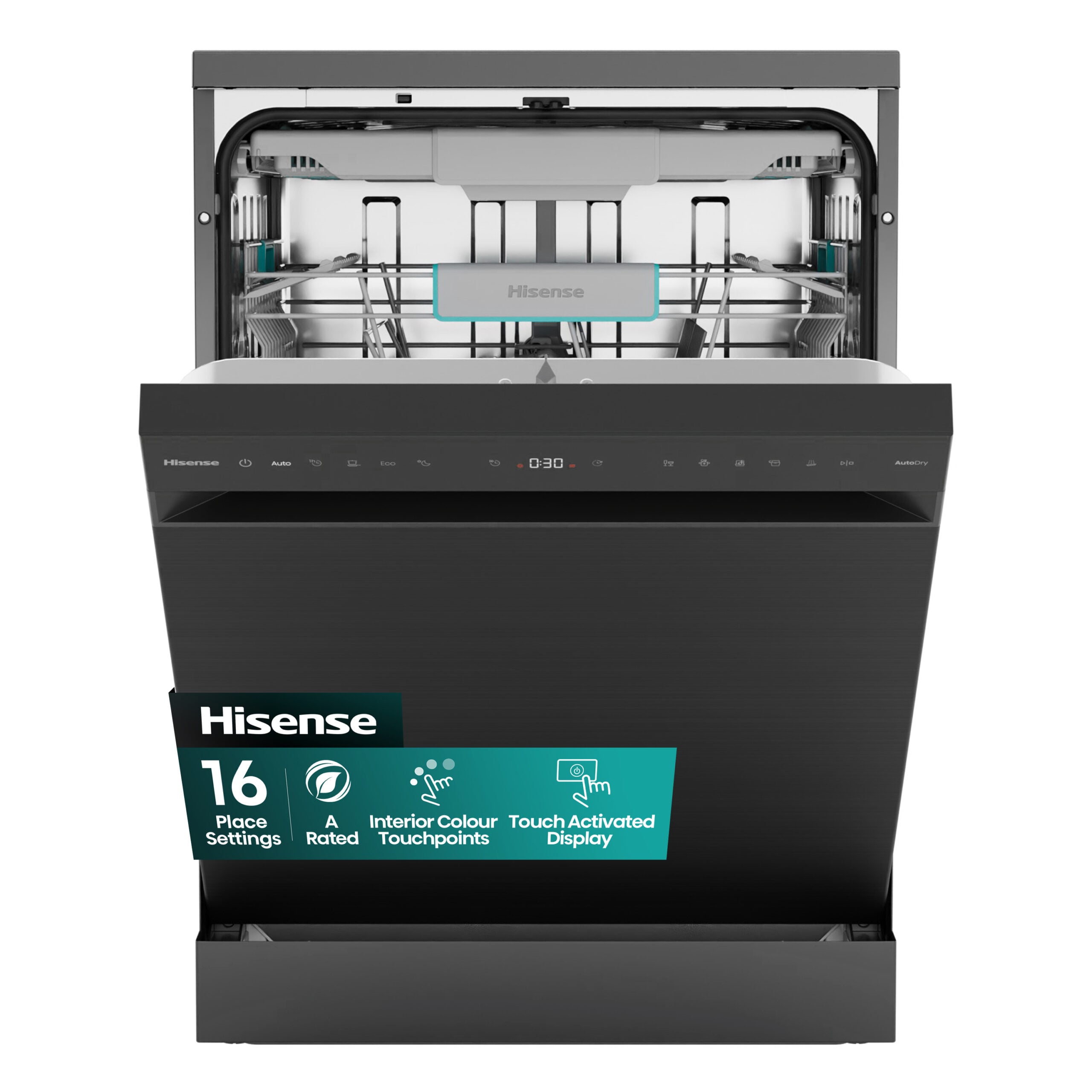 Hisense HS663A90BXUK vaatwasser Vrijstaand 16 couverts - EWO5378-NP