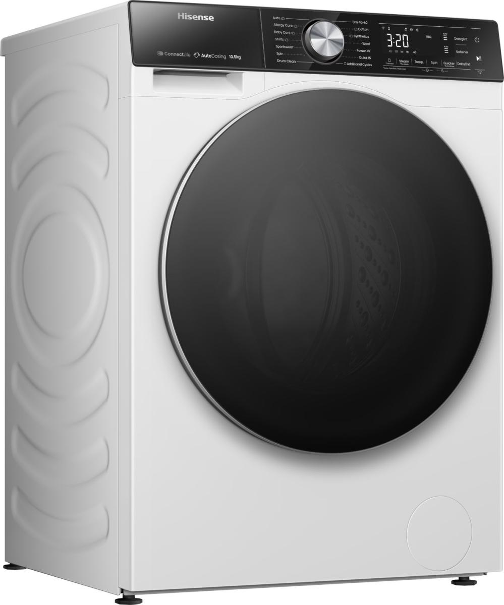 Hisense WF5S1045BW wasmachine Voorlader 10,5 kg 1400 RPM Wit - Afbeelding 2