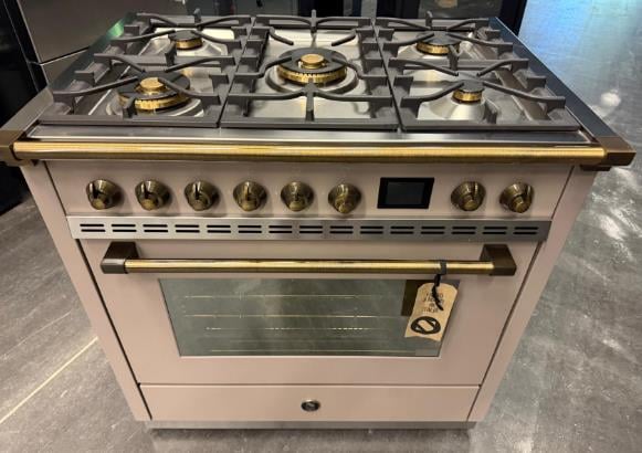Steel AQ9S-4M SA B Ascot gasfornuis SHOWROOMMODEL DHZ015STEEL - Afbeelding 2