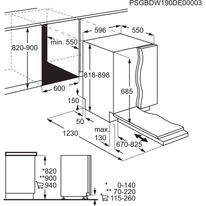 AEG FSE74727P Volledig ingebouwd 15 couverts - Afbeelding 10