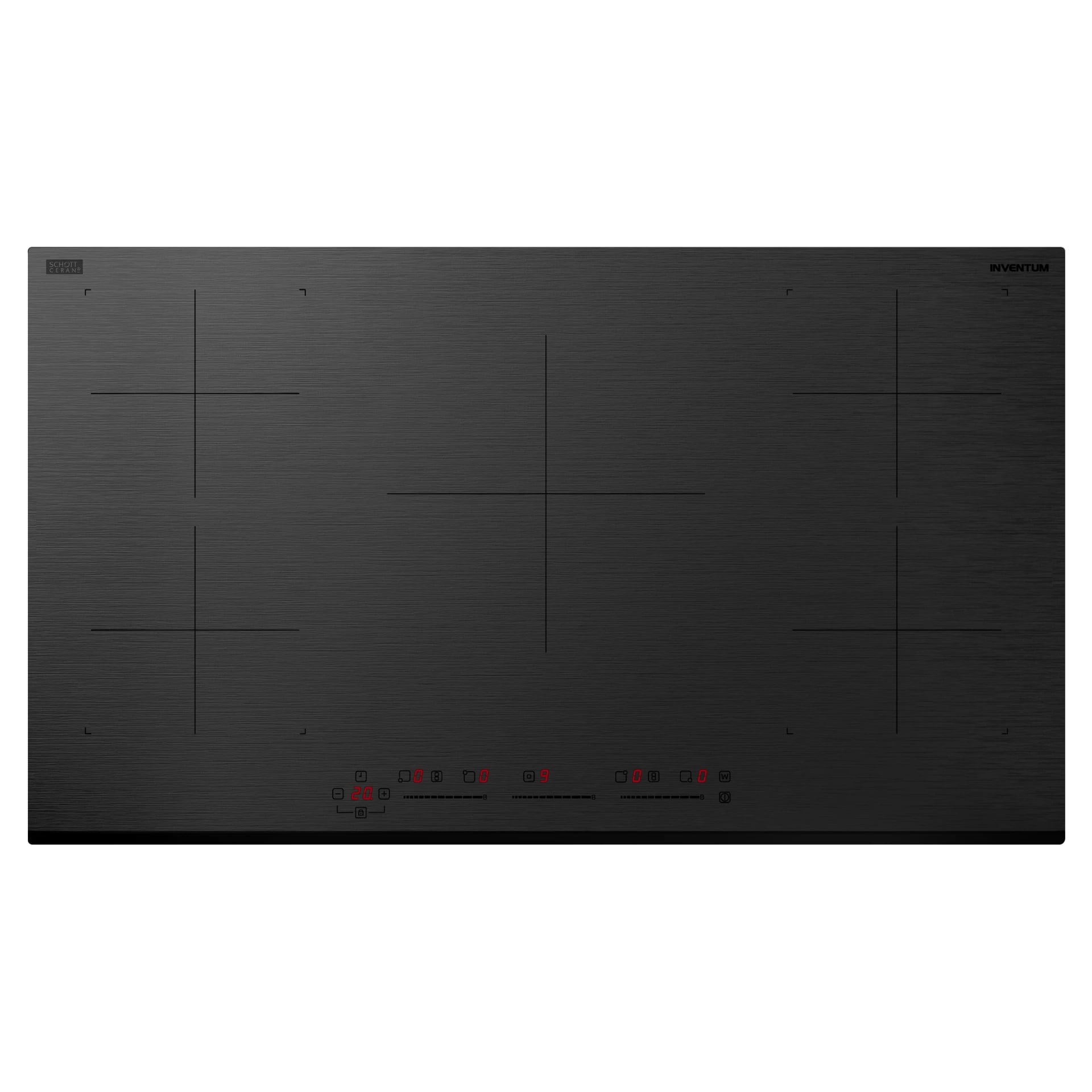 Inventum IKI9035MAT kookplaat Zwart Ingebouwd 90 cm Inductiekookplaat zones 5 zone(s)