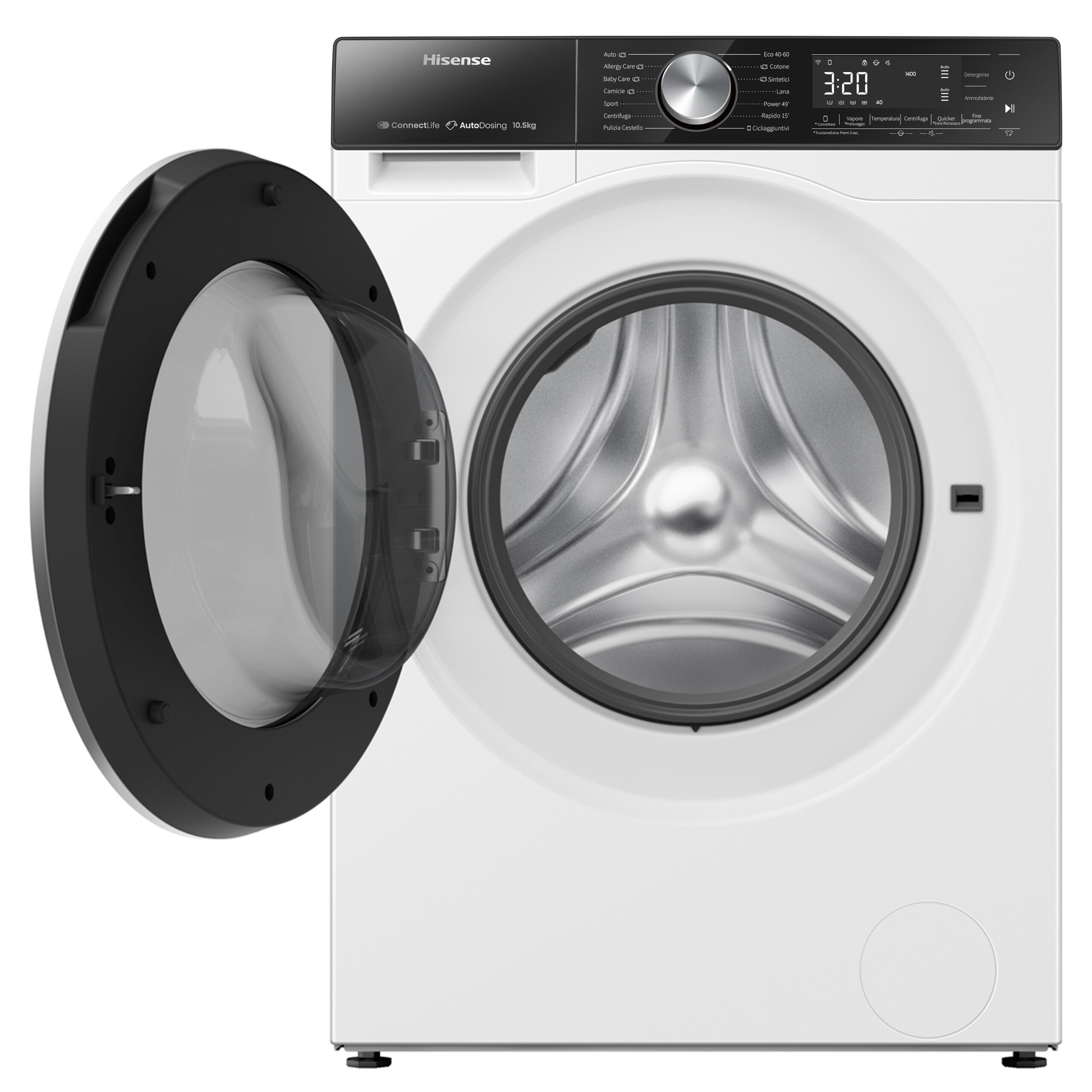 Hisense WF5S1045BW wasmachine Voorlader 10,5 kg 1400 RPM Wit - Afbeelding 19