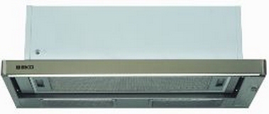 Beko CTB 6407 X Semi-inbouw (uittrekbaar) Roestvrijstaal 280 m³/uur DHZBEKO220
